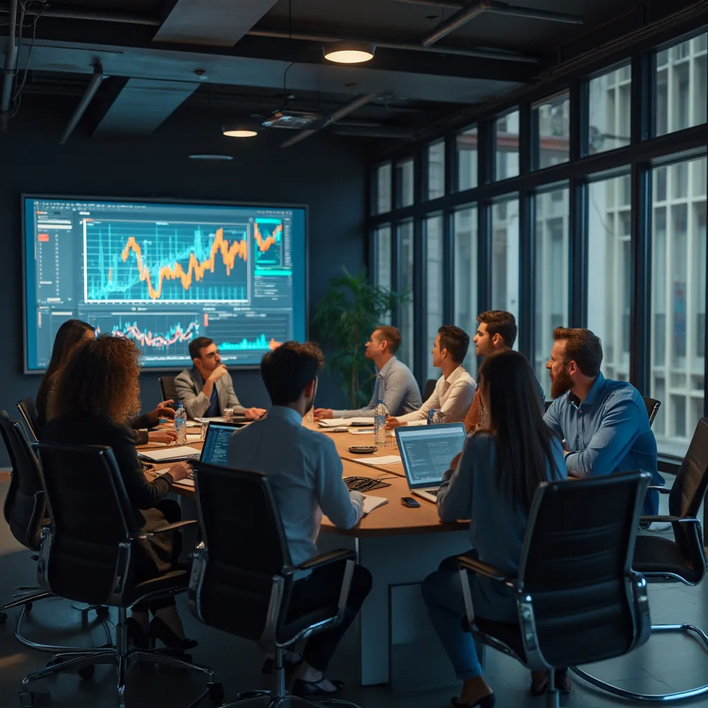 Imagen de galería 1: Equipo colaborando en un proyecto financiero
